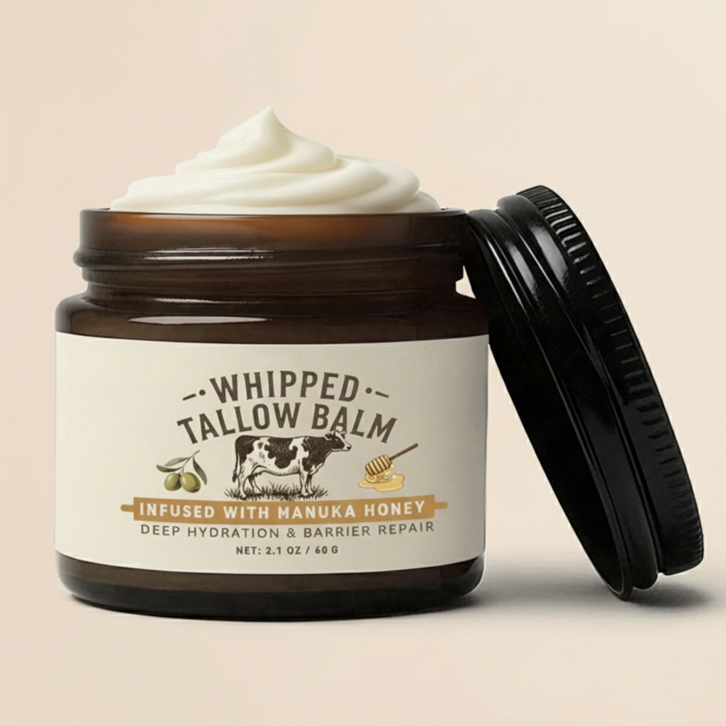 Grass-Fed Tallow + Raw Manuka Honey — Deep Skin Nourishment